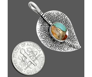 Spiny Oyster Turquoise Pendant SDP157381 P-1218, 8x10 mm