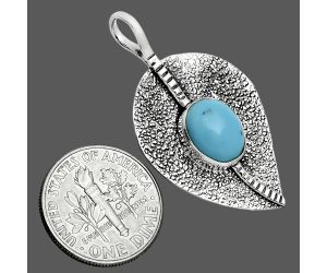 Sleeping Beauty Turquoise Pendant SDP157382 P-1218, 8x10 mm