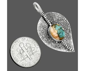 Spiny Oyster Turquoise Pendant SDP157386 P-1218, 8x10 mm