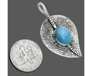 Sleeping Beauty Turquoise Pendant SDP157392 P-1218, 8x10 mm