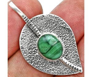 Malachite Eye Pendant SDP157396 P-1218, 8x10 mm