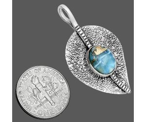 Spiny Oyster Turquoise Pendant SDP157417 P-1218, 8x10 mm