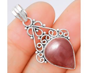 Natural Guava Quartz - Brazil Pendant SDP76255 P-1541, 13x16 mm