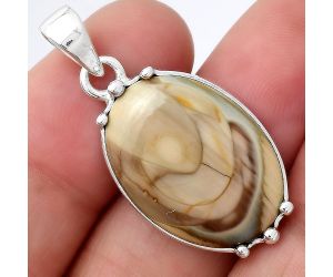 Natural Imperial Jasper Pendant SDP77422 P-1349, 16x23 mm