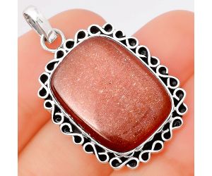 Natural Sunstone - Namibia Pendant SDP78471 P-1069, 17x23 mm