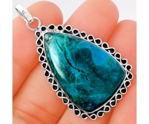 Natural Azurite Chrysocolla Pendant SDP78474 P-1069, 20x32 mm