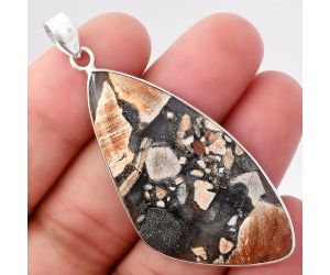 Natural Tabu Jasper Pendant SDP79071 P-1001, 24x47 mm