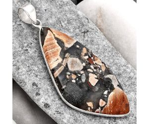 Natural Tabu Jasper Pendant SDP79071 P-1001, 24x47 mm