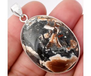 Natural Tabu Jasper Pendant SDP79097 P-1001, 26x34 mm