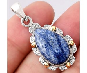 Natural Dumortierite Quartz Pendant SDP80524 P-1485, 12x19 mm