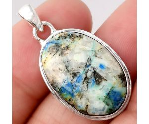 Natural Azurite Turquoise Pendant SDP80916 P-1050, 15x22 mm