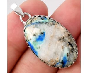 Natural Azurite Turquoise Pendant SDP80961 P-1325, 18x27 mm