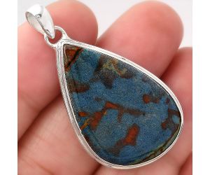 Natural Azurite Pendant SDP80987 P-1050, 20x32 mm