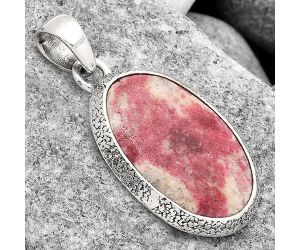 Natural Pink Thulite - Norway Pendant SDP81414 P-1538, 14x22 mm