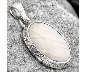 Natural White Scolecite Pendant SDP81455 P-1538, 12x22 mm