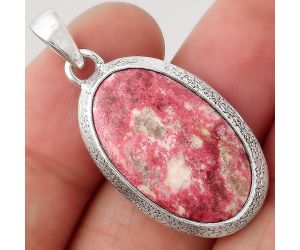 Natural Pink Thulite - Norway Pendant SDP81461 P-1538, 14x40 mm