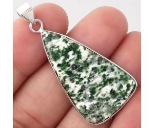 Natural Dioptase Pendant SDP82308 P-1001, 20x35 mm