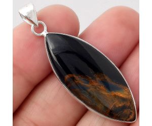 Natural Pietersite - Namibia Pendant SDP82343 P-1001, 15x36 mm