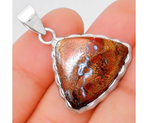 Natural Red Moss Agate Pendant SDP86276 P-1110, 20x24 mm