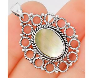 Natural Mother Of Pearl Pendant SDP87954 P-1009, 10x14 mm