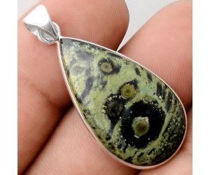 Natural Star Galaxy Jasper Pendant SDP88341 P-1001, 17x30 mm