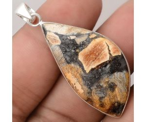 Natural Tabu Jasper Pendant SDP88655 P-1001, 20x39 mm