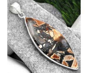 Natural Tabu Jasper Pendant SDP89400 P-1001, 22x49 mm