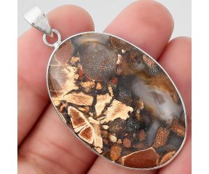 Natural Tabu Jasper Pendant SDP89499 P-1001, 27x40 mm