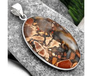 Natural Tabu Jasper Pendant SDP89499 P-1001, 27x40 mm