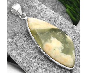 Natural Serpentine Pendant SDP89531 P-1001, 20x38 mm