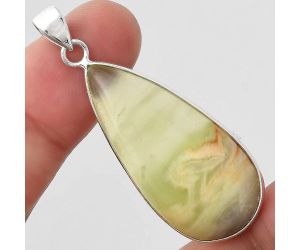 Natural Serpentine Pendant SDP89553 P-1001, 17x36 mm