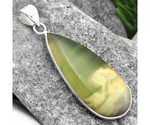 Natural Serpentine Pendant SDP89553 P-1001, 17x36 mm