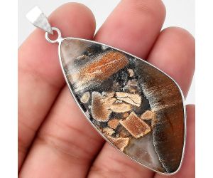 Natural Tabu Jasper Pendant SDP89606 P-1001, 25x49 mm