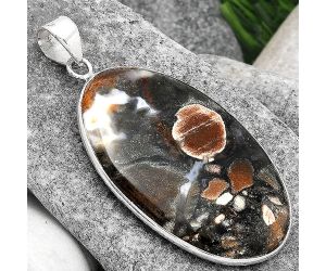 Natural Tabu Jasper Pendant SDP89612 P-1001, 27x42 mm