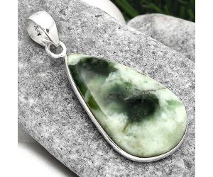 Natural Serpentine Pendant SDP89928 P-1001, 20x33 mm