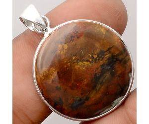 Natural Purple Cow Jasper Pendant SDP91339 P-1001, 25x25 mm