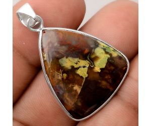 Natural Purple Cow Jasper Pendant SDP91445 P-1001, 22x26 mm