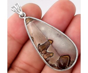 Natural Coffee Bean Jasper Pendant SDP92501 P-1001, 19x38 mm