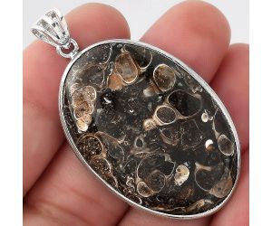 Natural Turtella Jasper - USA Pendant SDP92858 P-1001, 26x39 mm