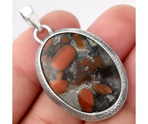 Natural Tabu Jasper Pendant SDP93051 P-1538, 20x29 mm