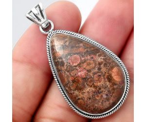 Natural Poppy Jasper Pendant SDP94683 P-1056, 19x32 mm