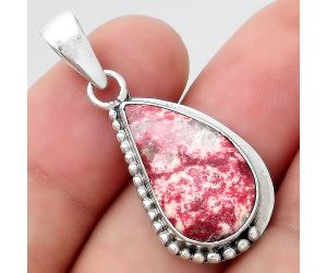 Natural Pink Thulite - Norway Pendant SDP95345 P-1326, 12x20 mm