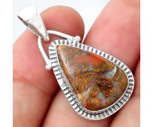 Natural Red Moss Agate Pendant SDP95529 P-1367, 14x21 mm