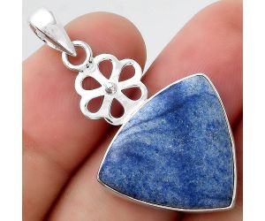 Natural Dumortierite Quartz Pendant SDP95777 P-1634, 19x21 mm