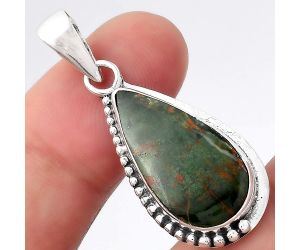 Natural Chrome Chalcedony Pendant SDP96253 P-1326, 12x23 mm