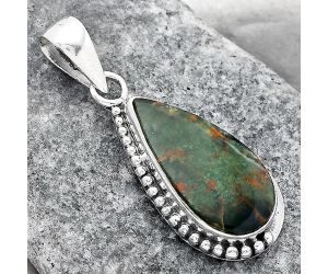 Natural Chrome Chalcedony Pendant SDP96253 P-1326, 12x23 mm