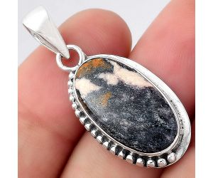 Natural Indian Blanket Jasper Pendant SDP96257 P-1326, 12x21 mm