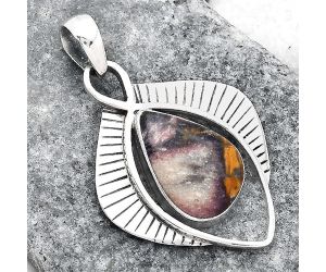 Natural Indian Blanket Jasper Pendant SDP96824 P-1402, 11x16 mm