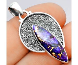 Copper Purple Turquoise - Arizona Pendant SDP97348 P-1401, 8x23 mm