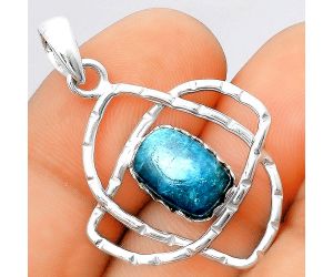 Natural Blue Apatite - Madagascar Pendant SDP97485 P-1370, 8x12 mm